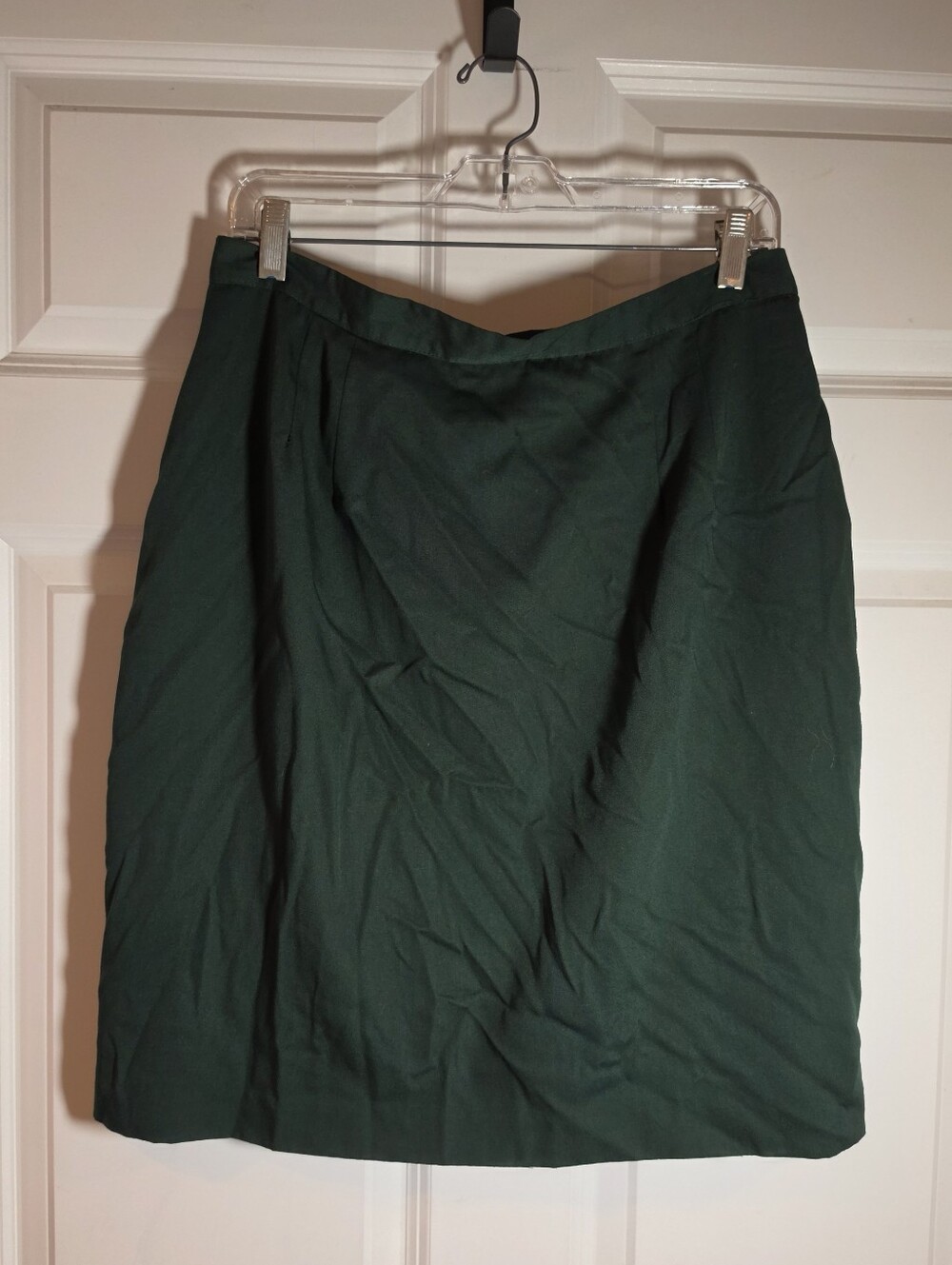 Isaac Hazan Vintage Classic Dark Green Women's Skirt Size 16